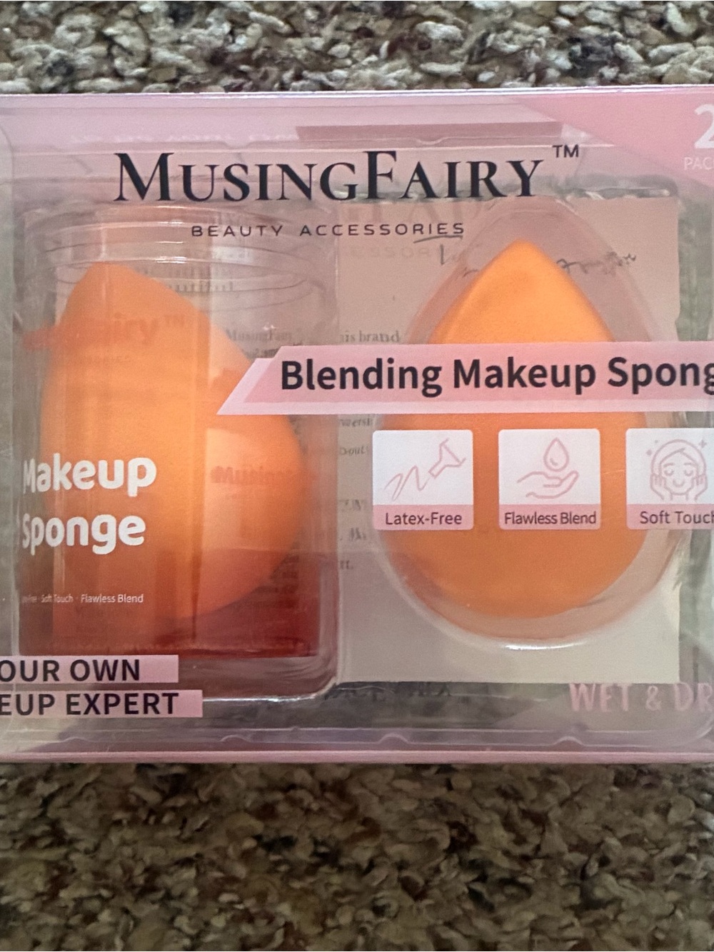 Orange Blending Makeup Sponge - 2 Pack